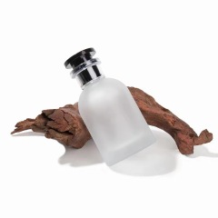 Vintage Empty Refillable 30ml Round Shape Frosted Glass Perfume Spray Bottle 50 ml with Customized Boxes