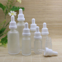 Elite Custom 10ml 50ml Frosted Dropper Bottles Private Label Serum Packaging Luxury Cosmetic Containers