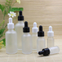Elite Custom 10ml 50ml Frosted Dropper Bottles Private Label Serum Packaging Luxury Cosmetic Containers