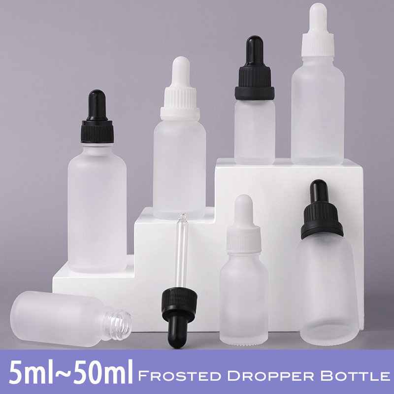 Elite Custom 10ml 50ml Frosted Dropper Bottles Private Label Serum Packaging Luxury Cosmetic Containers