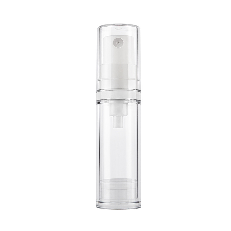 Airless 5ml 10ml 15ml Cheap Pump Spray Bottle Round Plastic Pump Bottle for Lotion