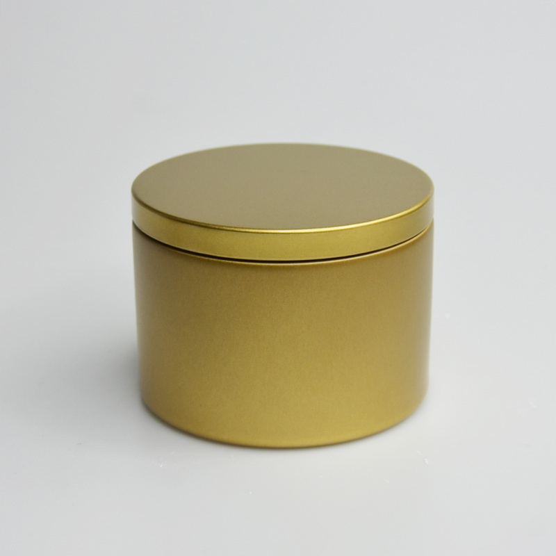 Wholesale 8OZ Empty Large Round Candle Jars Refillable Iron Candle Holder
