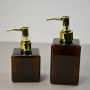 cosmetic packaging 250ml 350ml amber clear PETG Square lotion bottle plastic shampoo bottle luxury lotion packaging bottle