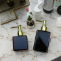 cosmetic packaging 250ml 350ml amber clear PETG Square lotion bottle plastic shampoo bottle luxury lotion packaging bottle