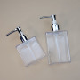 cosmetic packaging 250ml 350ml amber clear PETG Square lotion bottle plastic shampoo bottle luxury lotion packaging bottle