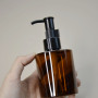 150ml 200ml brown PET plastic Shampoo Bottle Hair Oil Bottle amber Skincare Packaging With black gold silver Lotion Pumpmp