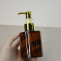 150ml 200ml brown PET plastic Shampoo Bottle Hair Oil Bottle amber Skincare Packaging With black gold silver Lotion Pumpmp