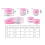 Cheap Price 3g 5g pink Black clear Small Plastic Cosmetic Jars pink Cosmetic Jars and Bottles