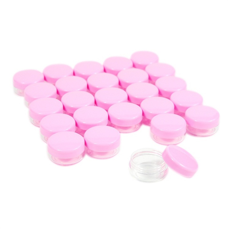 Cheap Price 3g 5g pink Black clear Small Plastic Cosmetic Jars pink Cosmetic Jars and Bottles