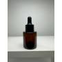 HOT Luxury 20ml Amber clear Flat Shoulder Cylinder Thick Glass Dropper Bottle for Serum Essential Oil Perfume Lotion