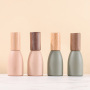 Hot Selling 12ml Empty Roll on Mini Essential Oil Glass Roller Bottle With Wooden Cap