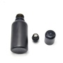 Black Frosted Glass Essential Oil Bottle 30ml Roll-On Seal Big Quantity Price