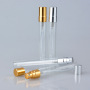 Portable 10ml Clear Glass Perfume Spray Bottles Recyclable Empty Lady Sample Bottles for Travel 10ml