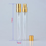Portable 10ml Clear Glass Perfume Spray Bottles Recyclable Empty Lady Sample Bottles for Travel 10ml