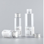 Customizable 30ml PETG Plastic Aluminum Cap Clear Bottle with Pump Sprayer Straight Shoulder Containers for Traveling