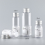 Customizable 30ml PETG Plastic Aluminum Cap Clear Bottle with Pump Sprayer Straight Shoulder Containers for Traveling