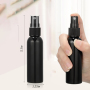 Wholesale 100ml Black Plastic Hair Spray Pump Bottle with Logo Printing Empty for Hair Care Sealing Type Pump Sprayer