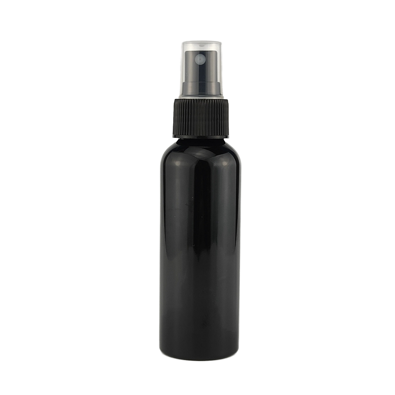Wholesale 100ml Black Plastic Hair Spray Pump Bottle with Logo Printing Empty for Hair Care Sealing Type Pump Sprayer