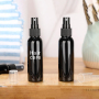 Wholesale 100ml Black Plastic Hair Spray Pump Bottle with Logo Printing Empty for Hair Care Sealing Type Pump Sprayer