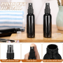 Wholesale 100ml Black Plastic Hair Spray Pump Bottle with Logo Printing Empty for Hair Care Sealing Type Pump Sprayer