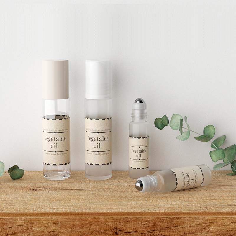 Hot Sale 10ml Color Glass Roll-on Bottle with Stainless Steel Roller for Ball Popular Refillable Roll-on Essential Oils Bottles