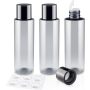 150ML/5OZ Black Plastic Double Leak Proof Refillable Empty Travel Bottles