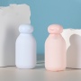 PE Clamshell Suede Lotion Squeeze Bottle Plastic 100ml Face Wash Care Cosmetic Lotion Dispenser Bottle Travel Set