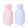 PE Clamshell Suede Lotion Squeeze Bottle Plastic 100ml Face Wash Care Cosmetic Lotion Dispenser Bottle Travel Set