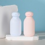 PE Clamshell Suede Lotion Squeeze Bottle Plastic 100ml Face Wash Care Cosmetic Lotion Dispenser Bottle Travel Set