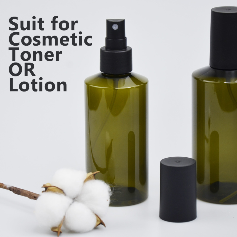 Wholesale Empty Plastic Body Spray Bottles Fine Mist Matte Black Pump Hair Spray Bottle
