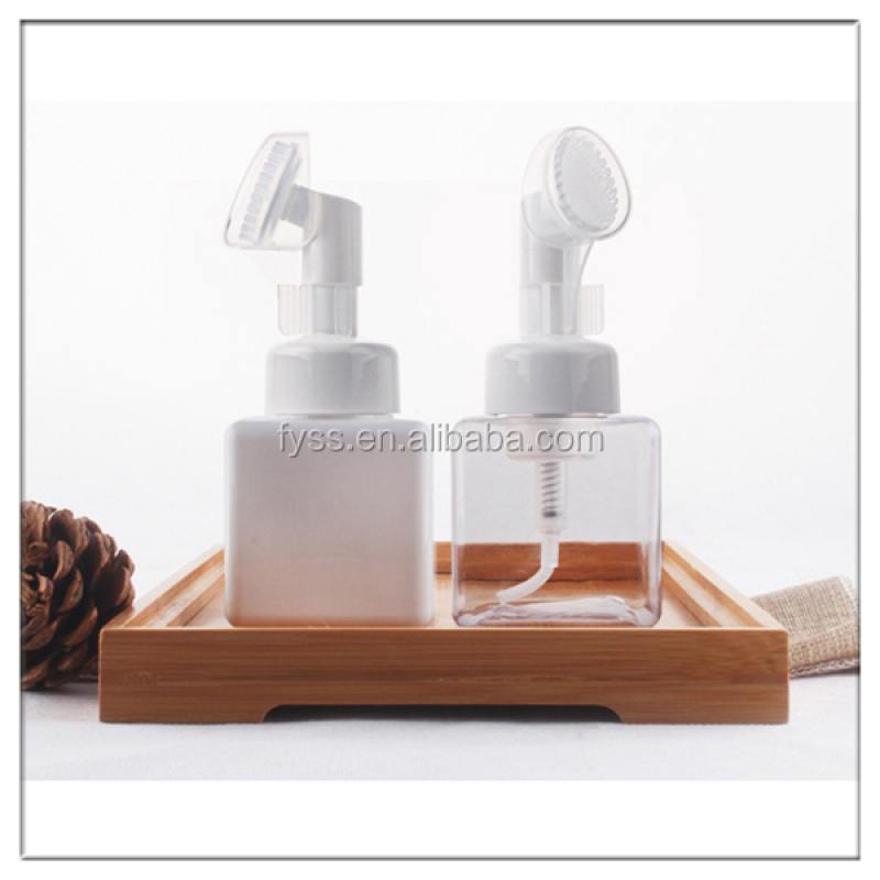 250ml Plastic Foam Soap Dispenser Bottle with Pump Sprayer for Shampoo and Facial Cleanser