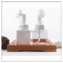 250ml Plastic Foam Soap Dispenser Bottle with Pump Sprayer for Shampoo and Facial Cleanser