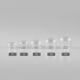 PS 10 Gram Cream Jar Container Plastic clear Jars with clear Lids Skincare Packaging Round Cosmetic Plastic Jar
