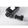 Low MOQ Foam Pump Bottle Black square 250 ml Plastic Bottles Foaming Facial Cleaner Bottle