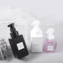 Low MOQ Foam Pump Bottle Black square 250 ml Plastic Bottles Foaming Facial Cleaner Bottle