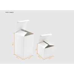 Customized Product Packaging Small White Box Packaging White Paper Box