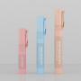 Portable 5ml White PP Perfume Spray Pen Refillable Mini Atomizer Container with Cap Cosmetic Travel Sample Bottle