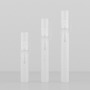 Portable 5ml White PP Perfume Spray Pen Refillable Mini Atomizer Container with Cap Cosmetic Travel Sample Bottle