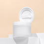 Flip Top Cap Customized Logo  50ml Cream Jars Frosted  Body Scrub Plastic Jars for Skincare Products with Label