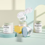 Flip Top Cap Customized Logo  50ml Cream Jars Frosted  Body Scrub Plastic Jars for Skincare Products with Label