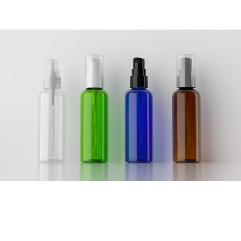 Skin Care Packaging 100ml Lotion Bottle Round Shoulder Lotion Packaging Bottle PET Plastic Bottle for Lotion