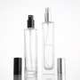 5ml 15ml 20ml 30ml  Cosmetic Glass Bottle with Aluminium Cap clear Spray square Base Perfume Bottles