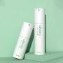 Custom PP Airless Cosmetic Bottle 30ml 50ml Matte White and Matte Black Crimp Neck Vacuum Container for Skincare Packaging