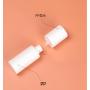 Custom PP Airless Cosmetic Bottle 30ml 50ml Matte White and Matte Black Crimp Neck Vacuum Container for Skincare Packaging