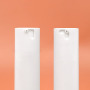 Custom PP Airless Cosmetic Bottle 30ml 50ml Matte White and Matte Black Crimp Neck Vacuum Container for Skincare Packaging
