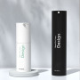 Custom PP Airless Cosmetic Bottle 30ml 50ml Matte White and Matte Black Crimp Neck Vacuum Container for Skincare Packaging