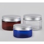 Low Price Wholesale High Quality Plastic Jars Pet Plastic Jars With Aluminum  Lid for Cosmetic