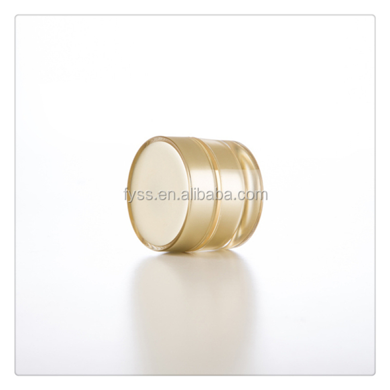 Professional Round Luxury Cosmetics Cream Empty Acrylic Jar 10g Recyclable Clear Acrylic Base with Plastic Cap for Eye Cream