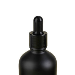 Wholesale Tempered Black Essential Oil Glass Dropper Bottle Empty 30ml Matte Black Glass Bottle with Dropper