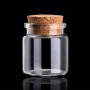 20ml 30ml 50ml 65ml 90ml Clear Glass Wishing Bottle with Cork